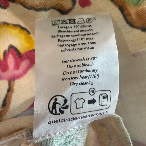 Sezane Womens Allya Mini Dress Aria Print Size 40 US 8 Floral Puff Sleeve - Picture 13 of 15